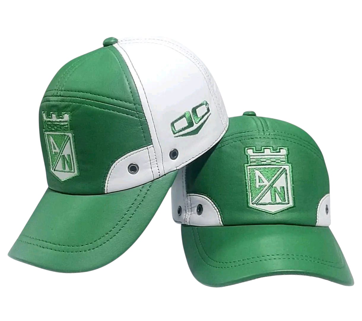 GORRA EN CUERO DEL ATLETICO NACIONAL