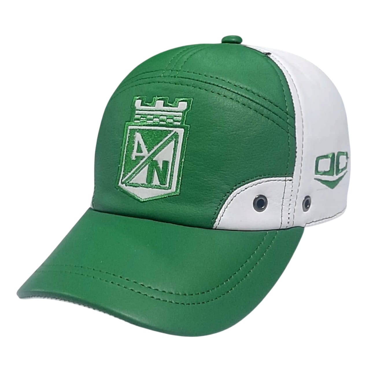 GORRA EN CUERO DEL ATLETICO NACIONAL