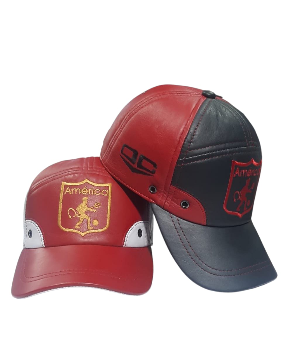 GORRA EN CUERO DEL AMERICA DE CALI