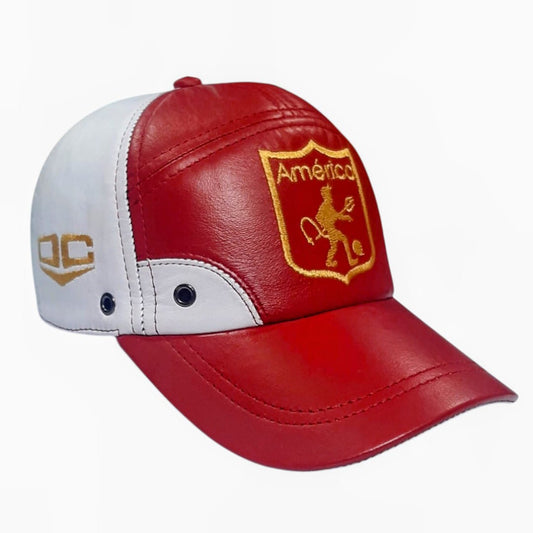 GORRA EN CUERO DEL AMERICA DE CALI