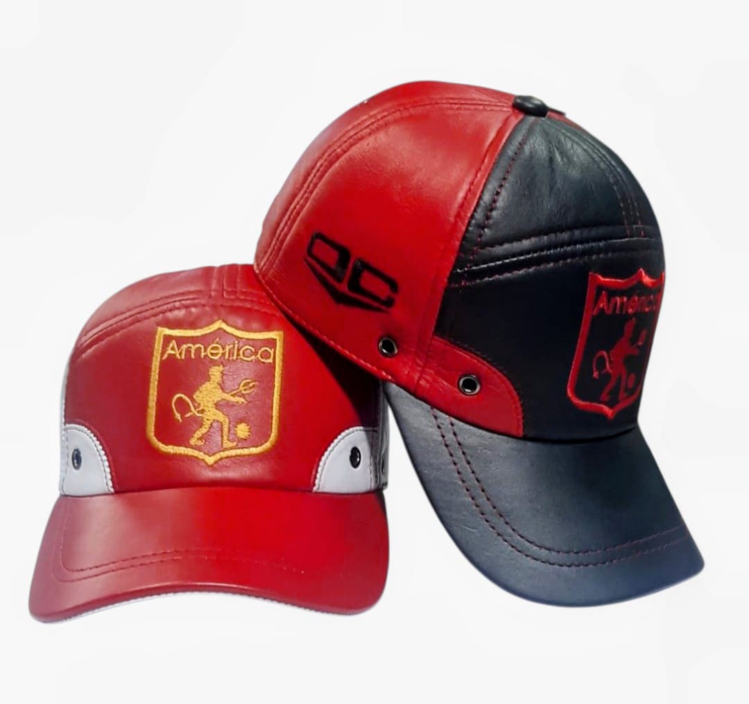 GORRA EN CUERO DEL AMERICA DE CALI